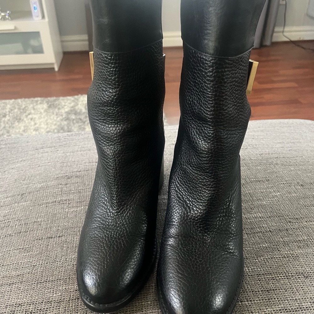 Stuart Weitzman Women’s JOPLIN Black Heeled Boots Sz 9M - Picture 5 of 11